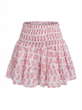 Jupe poupette rose pétale