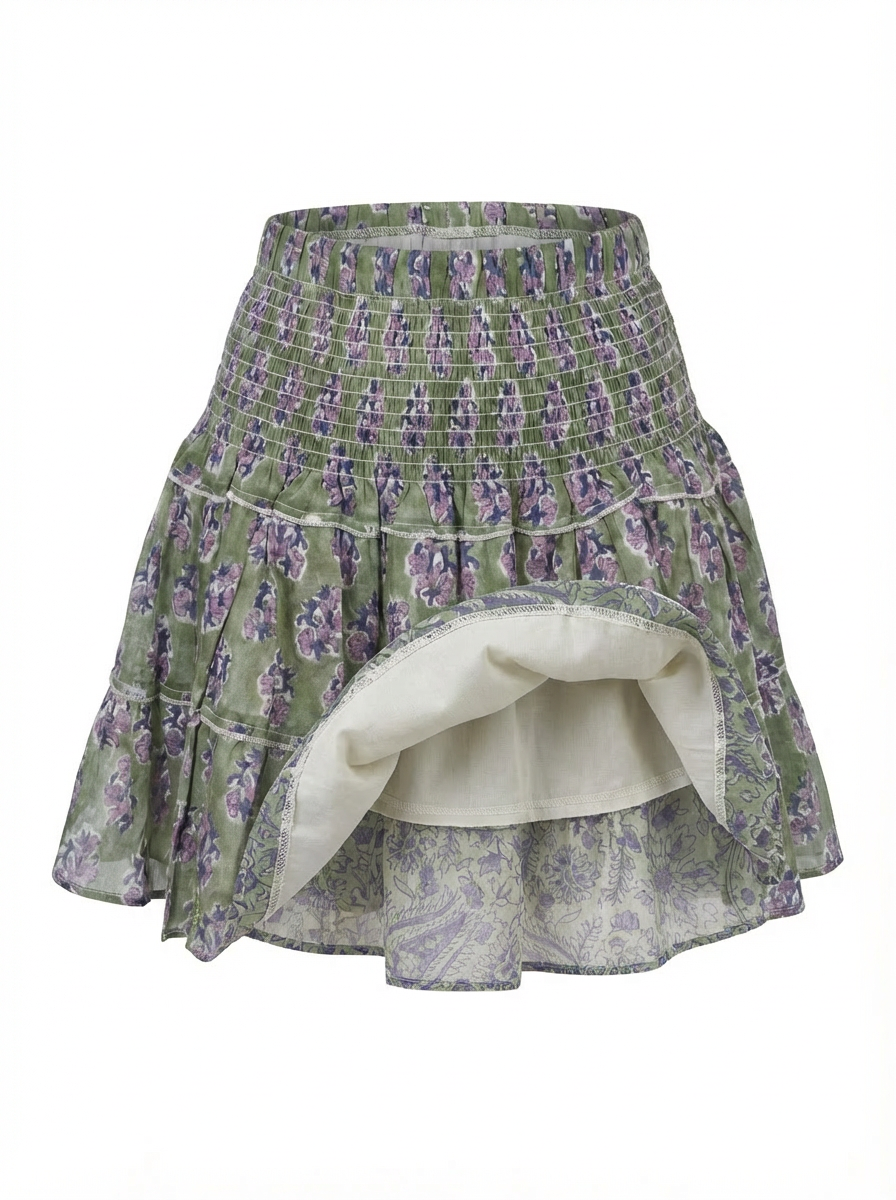 Jupe Poupette vert lila