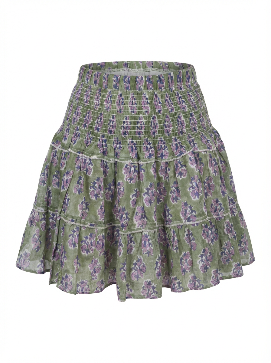Jupe Poupette vert lila