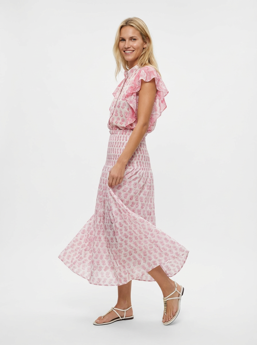 Blouse Butterfly rose pétale
