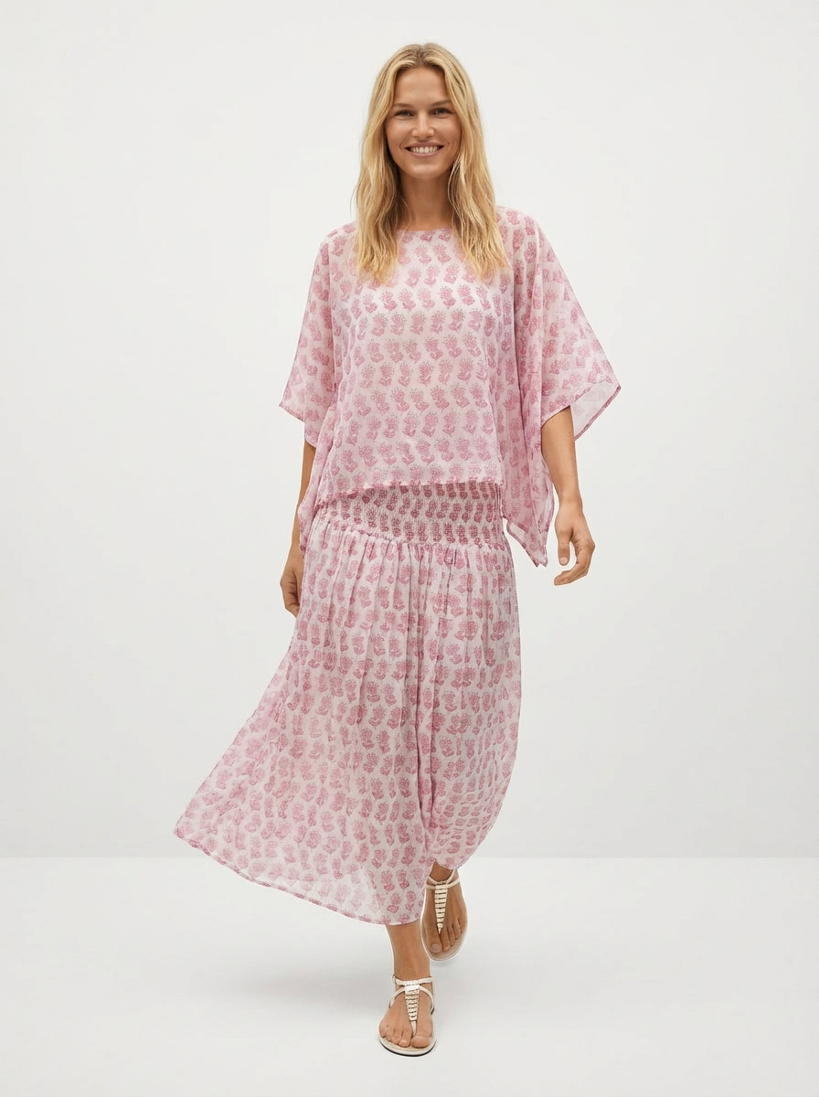 Jupe Choupette rose pétale