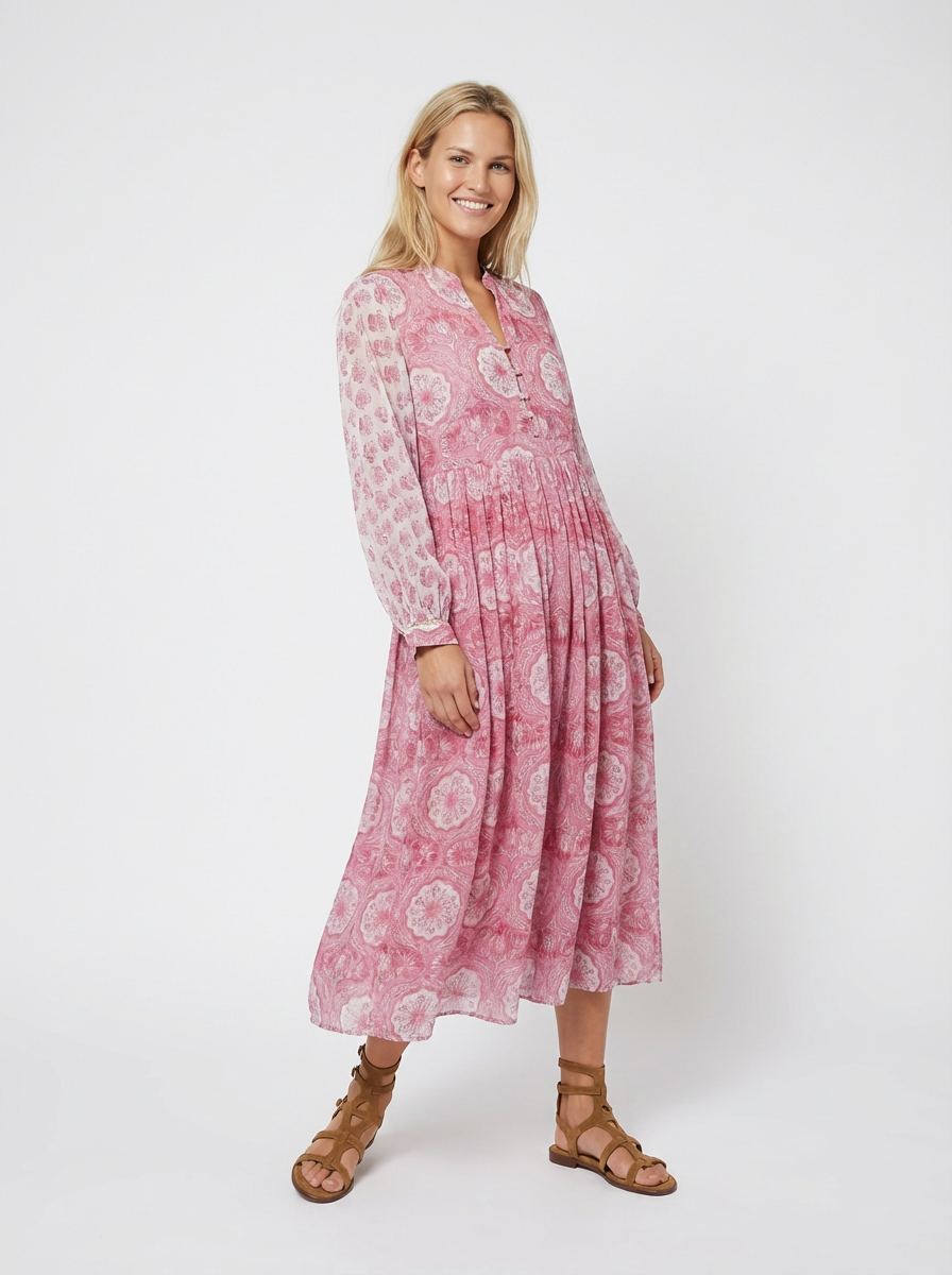 Robe rose lotus