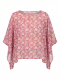 Poncho Papillon rose bouquet