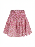 Jupe poupette rose bouquet