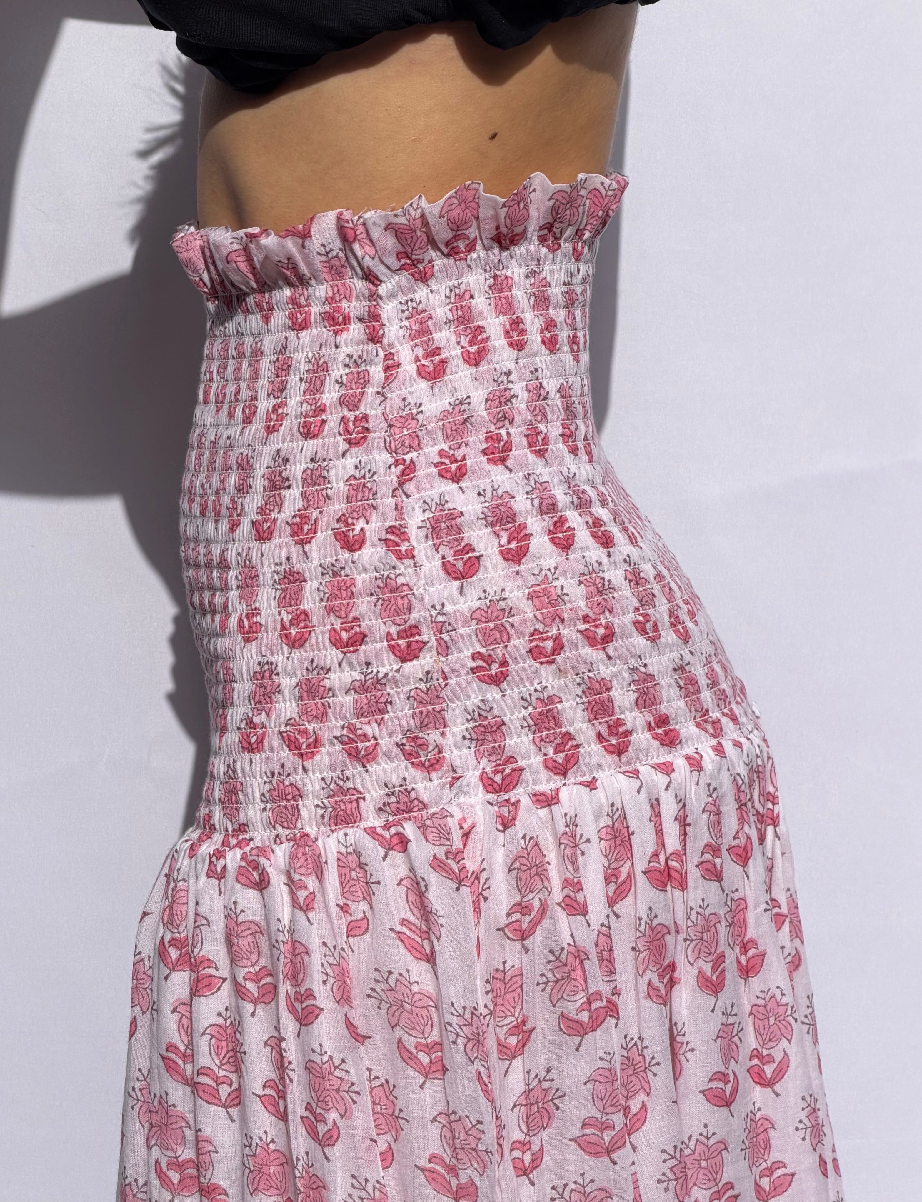 Jupe Choupette rose pétale