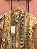 Blouse Butterfly blanche écru noire