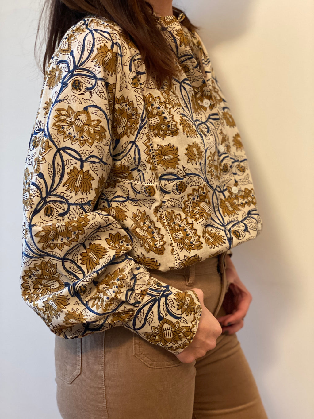 Blouse Iconique écru et marine