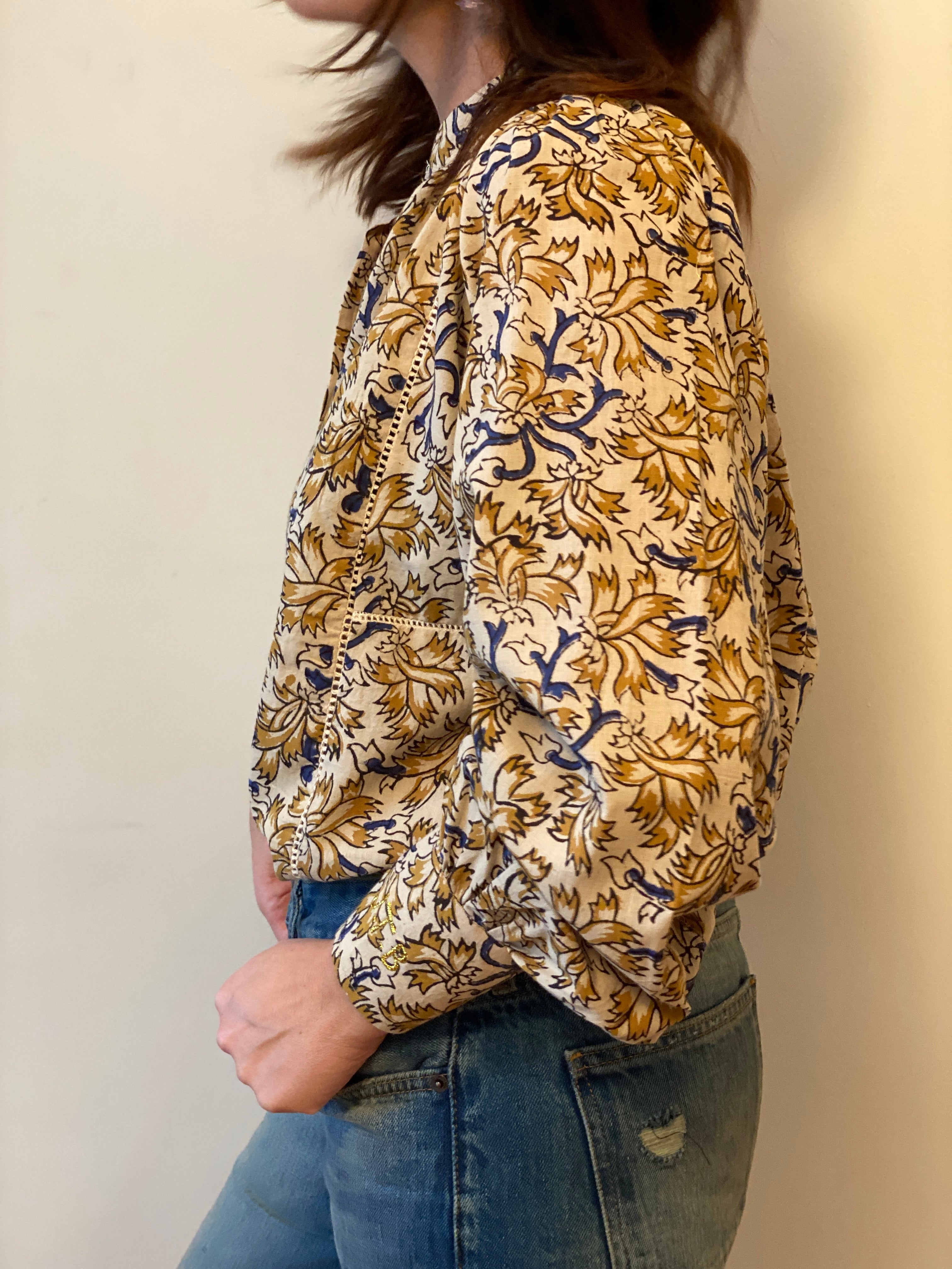 Blouse Iconique écru et marine