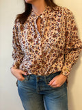 Blouse Iconique écru et bordeaux