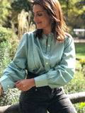 Blouse Iconique unie menthe